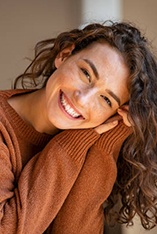 Woman with an attractive smile
